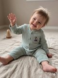 Whimsical Fairy Muslin Romper – Sage Mist