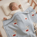 Whimsical Fawn Cotton Baby Blanket