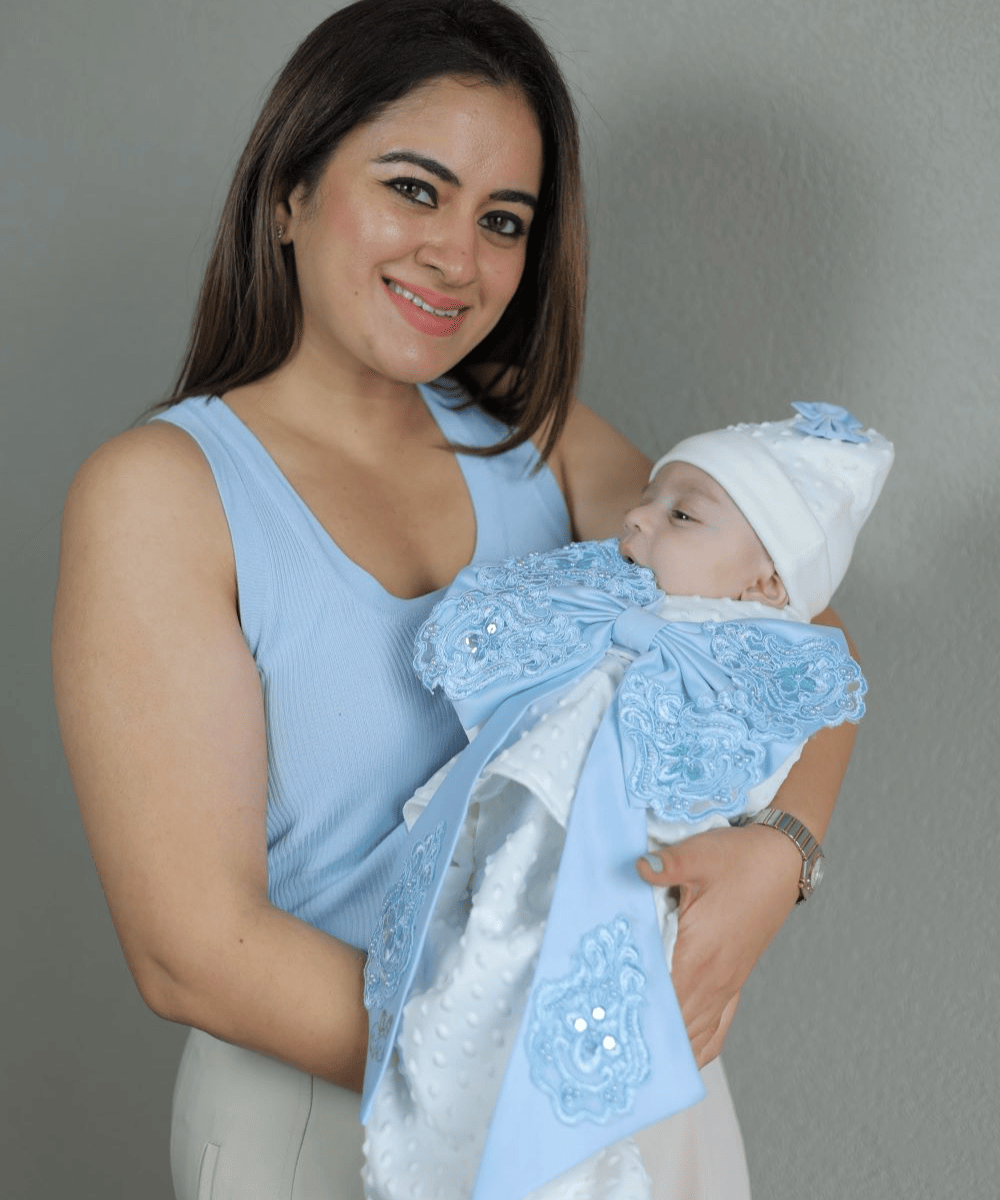 Sapphire Skies Baby Blooming Wrap