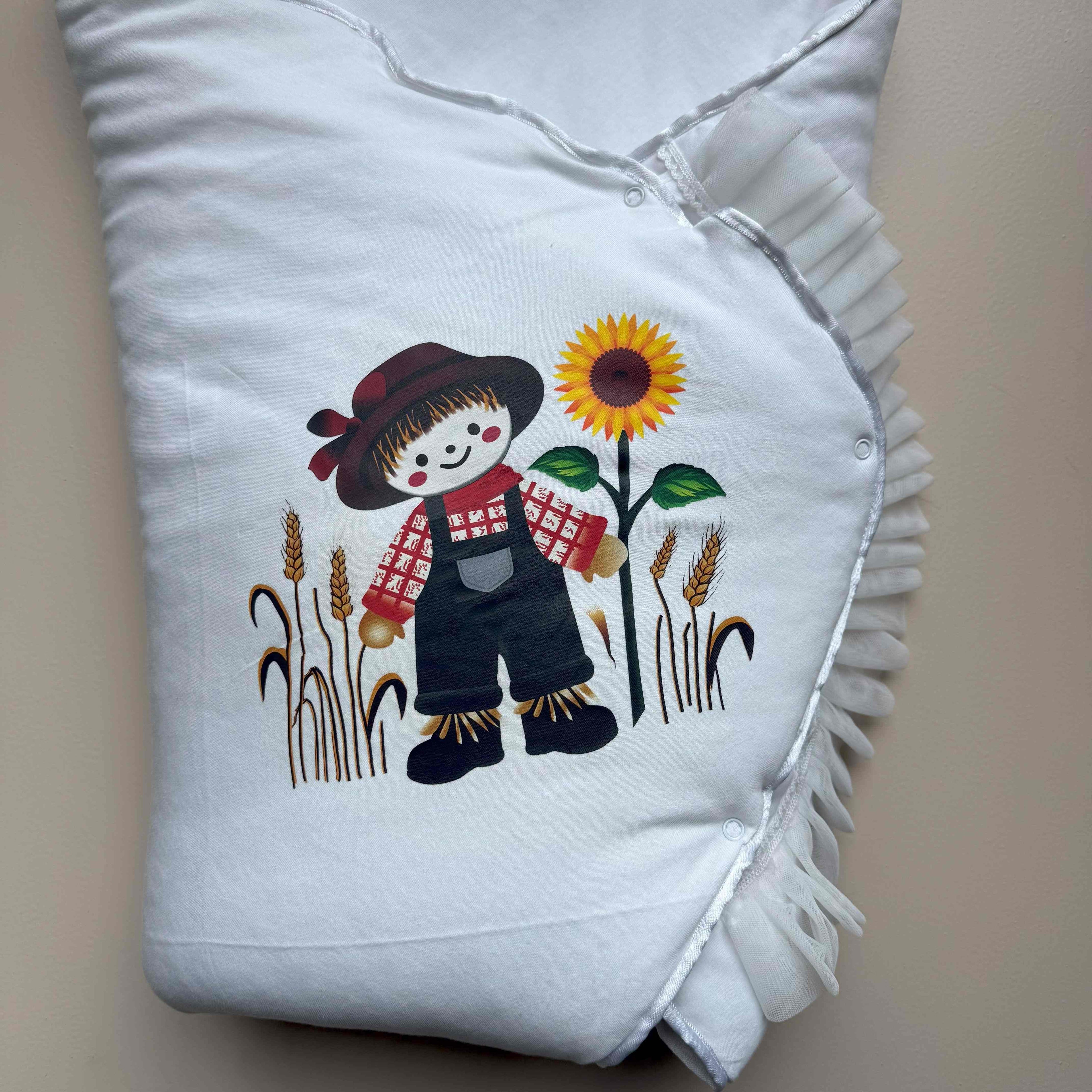 Sunflower Friend Baby Drape