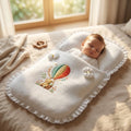 Yellow Balloon Bear Muslin Sleeping Bag