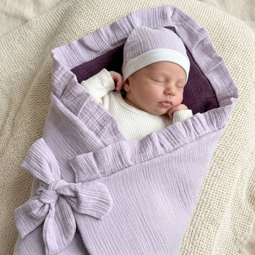 Amour Lavande Reversible Baby Drape Set