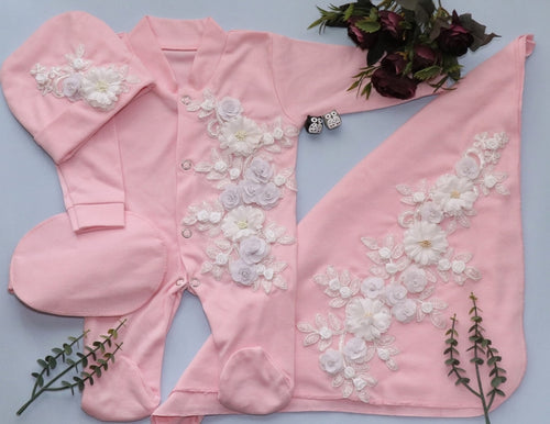 Bloomy Blush Romper Set