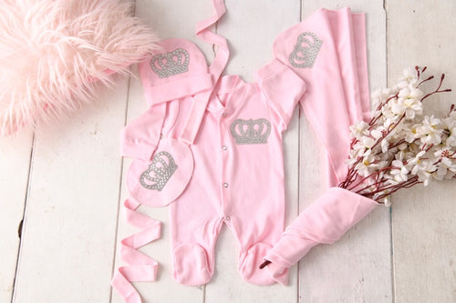 Blossoming Crown Romper Set
