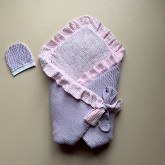 Rosé Rêverie Reversible Baby Drape Set