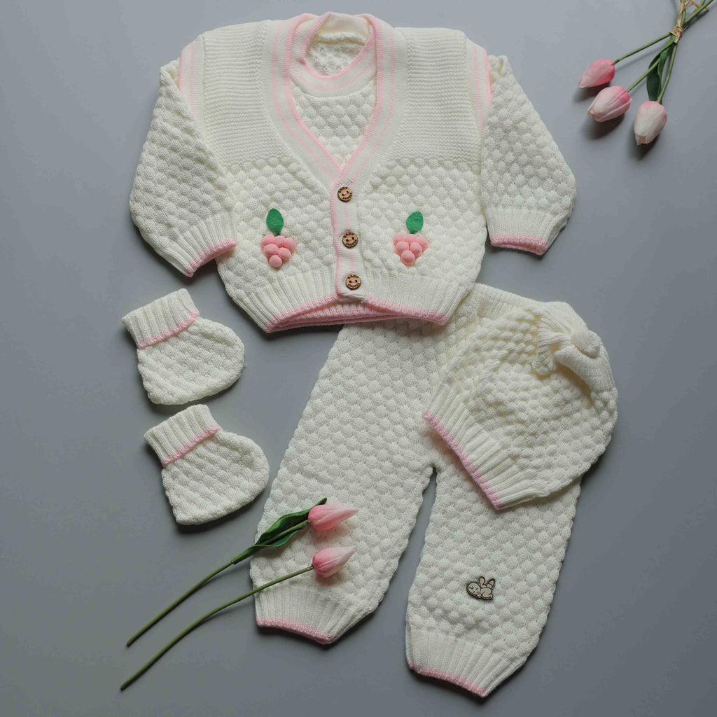 Grape Blossom Romper Set(5 PCs Set)