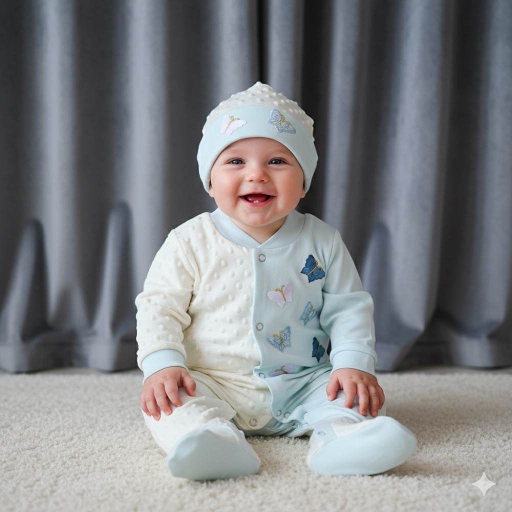 Blue Admiral Romper Set