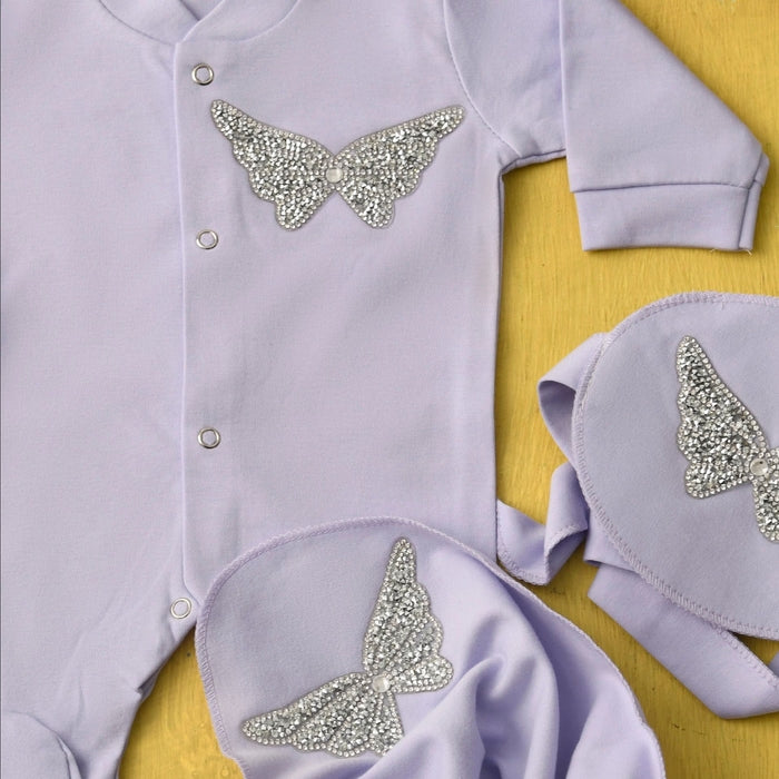 Lilac Fly Romper Set