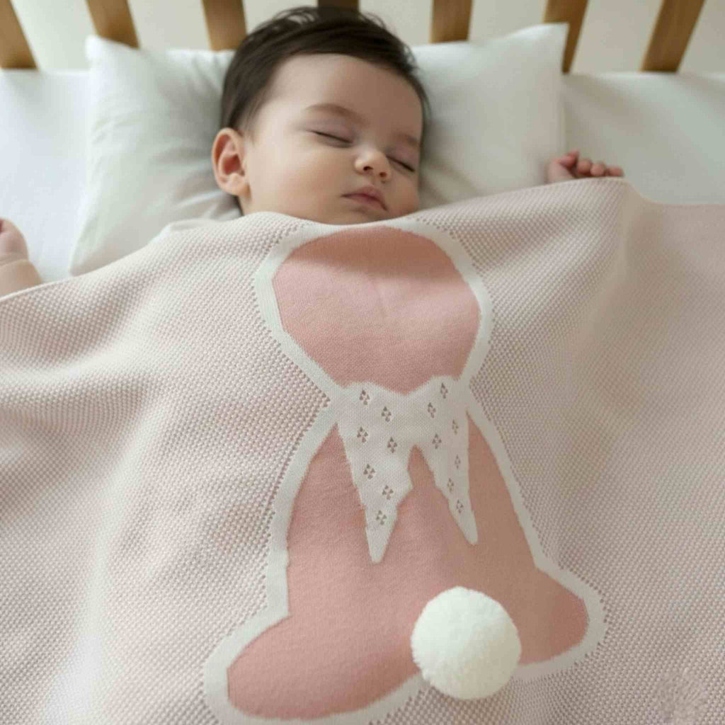 CuddleTail Pink Bunny Blanket