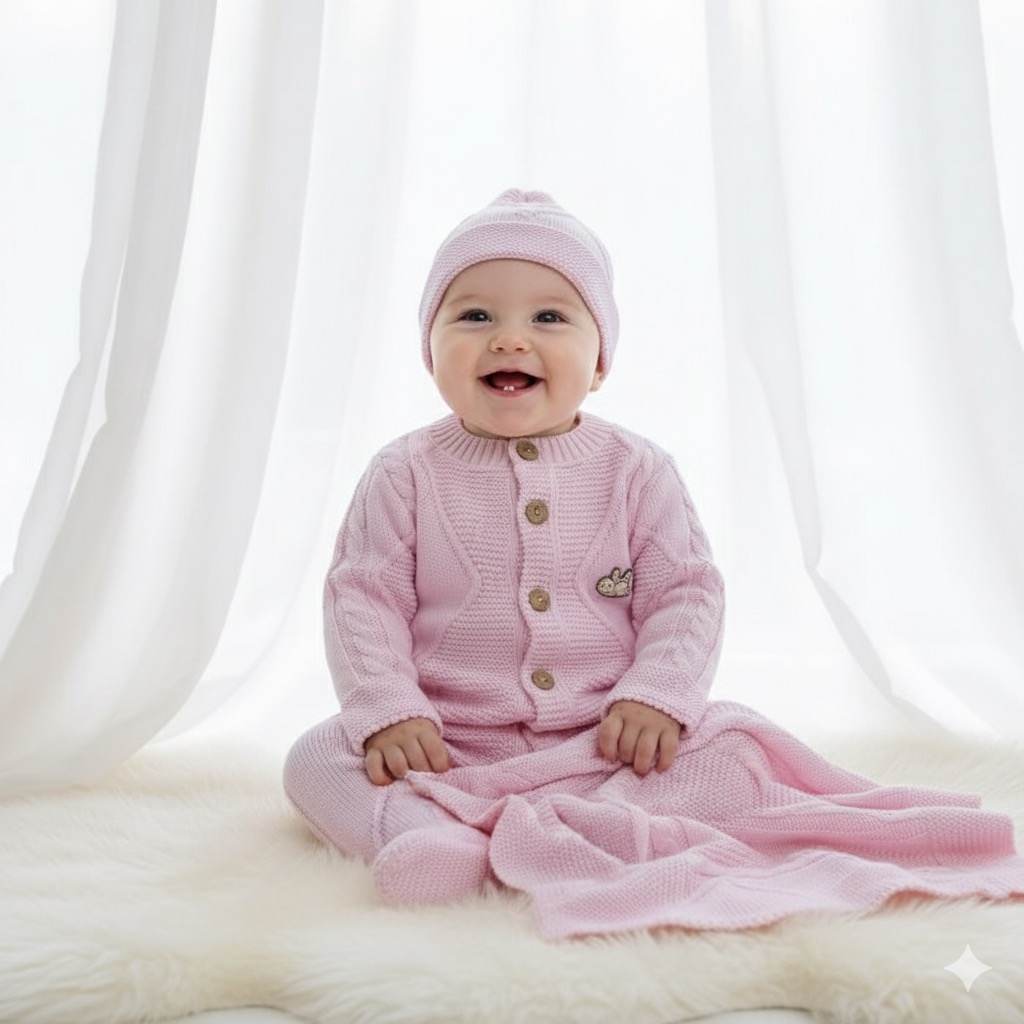 Blush Whispers Knitted Winter Set
