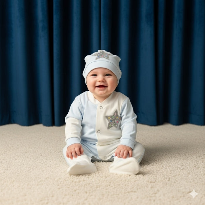 Blueberry Twinkle Romper Set