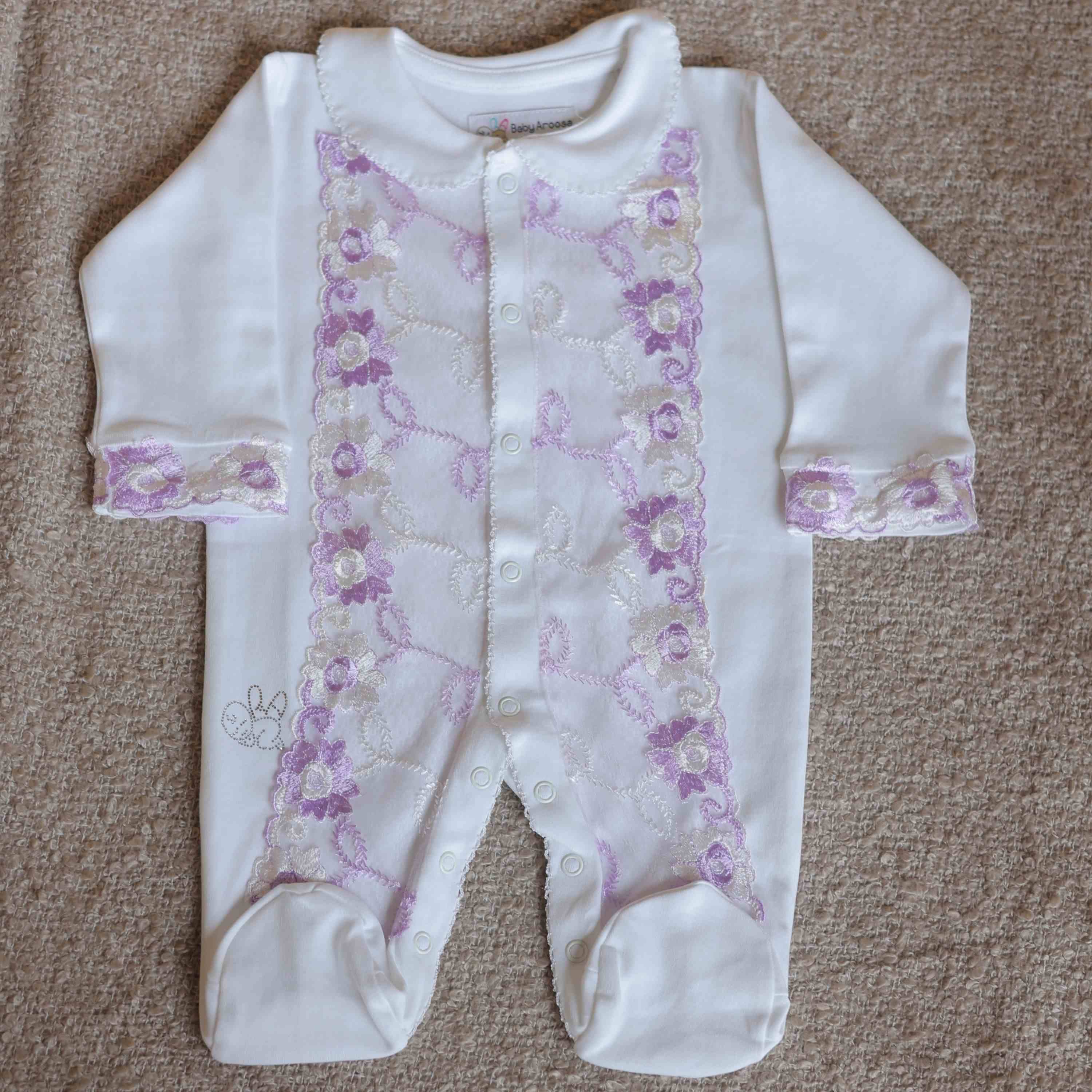 Lilac Lace Delight Romper Set