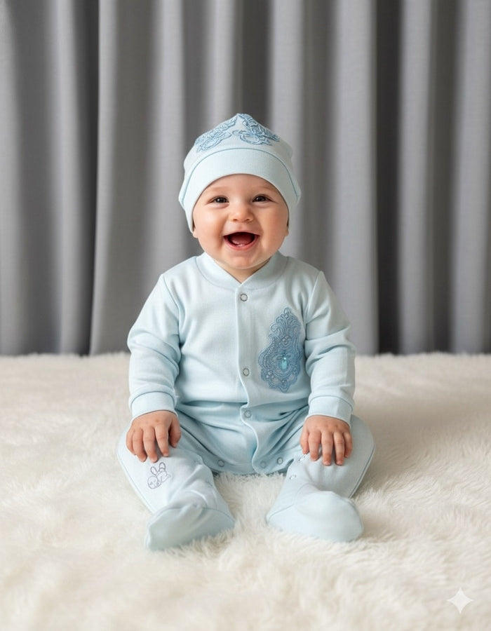 Bluberry Bubbles Romper Set