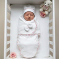 Rosette Blanc Winter French Lace Swaddle Set