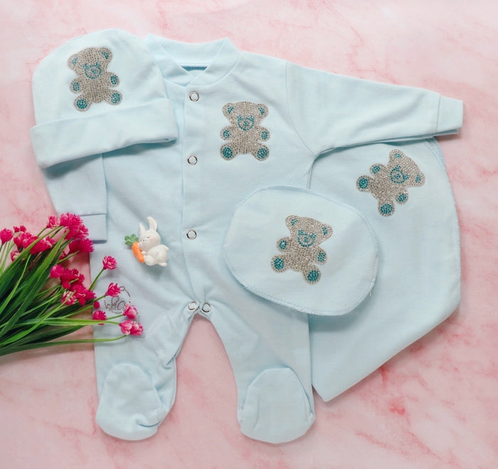 Plush Bear Romper Set