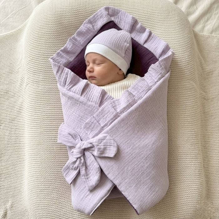Amour Lavande Reversible Baby Drape Set