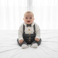 Classic Bow Knit Baby Suit