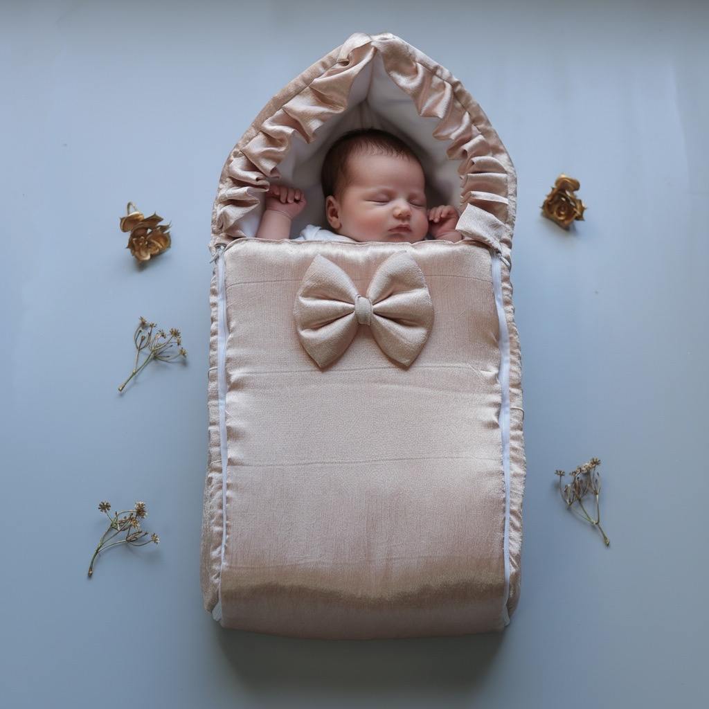 SnugNest Peach Sleeping Bag