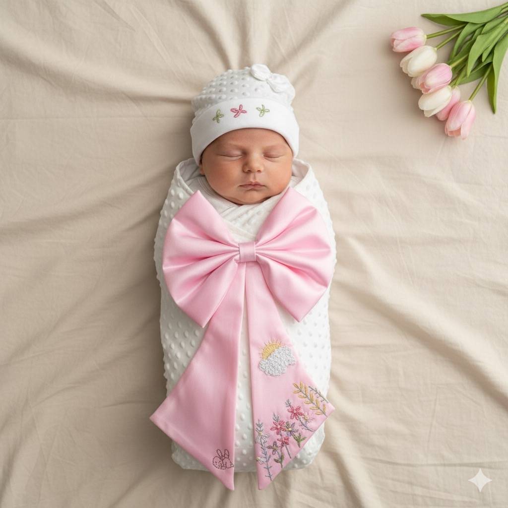 Cloud Blossom Swaddle Set