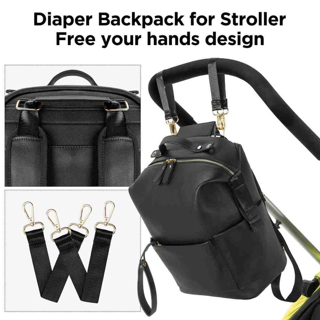 Noir Luxe Diaper Bag