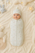Dreamy Safari Cotton Sleeping Bag and Cap Set