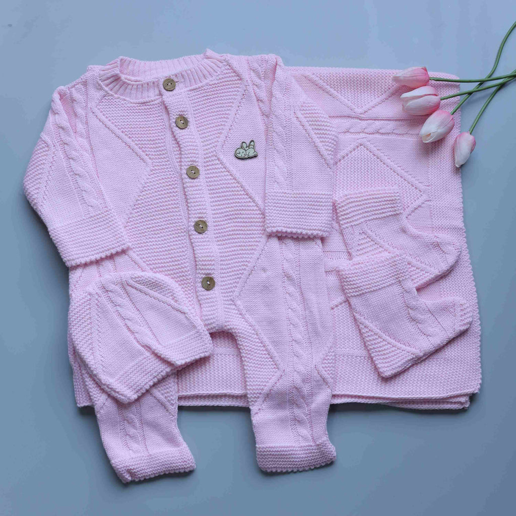 Blush Whispers Knitted Winter Set