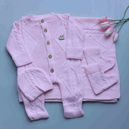 Blush Whispers Knitted Winter Set