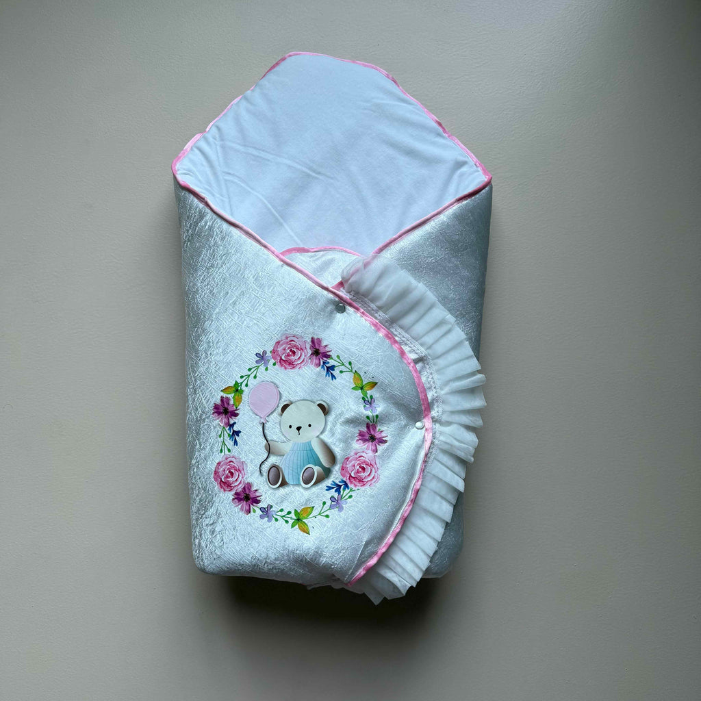 Blush Bear Luxe Baby Drape