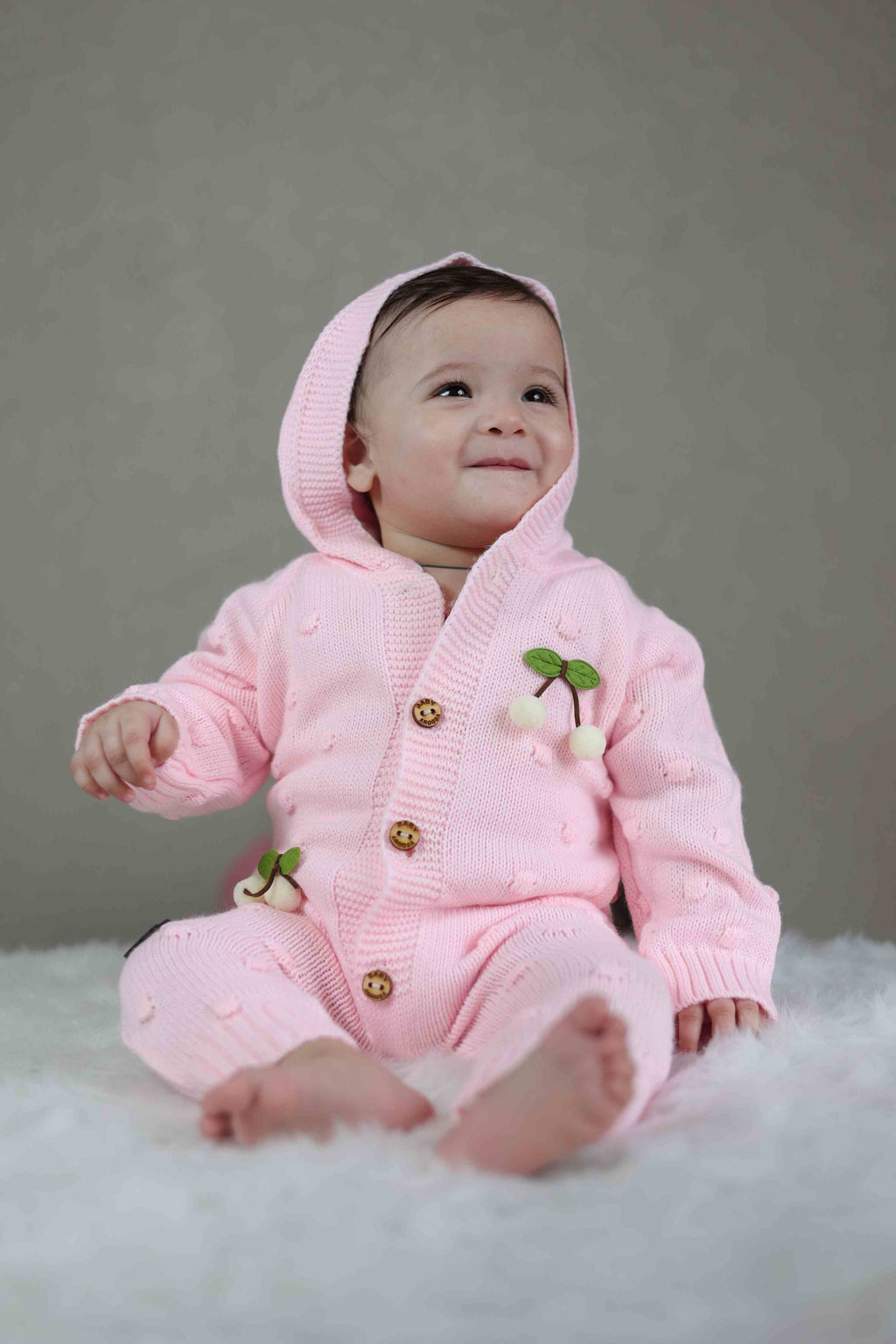 Blush Cherry Knitted Winter Jumpsuit
