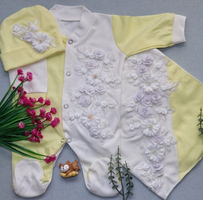Lemon Blossom Romper Set