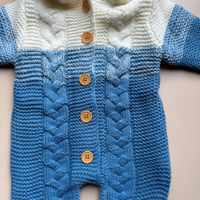 Little Polar Knit Hooded Suit