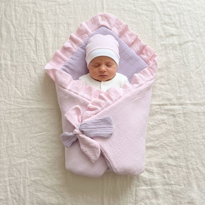 Rosé Rêverie Reversible Baby Drape Set