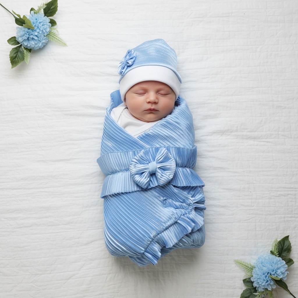 Cerulean Bliss Baby Drape Set