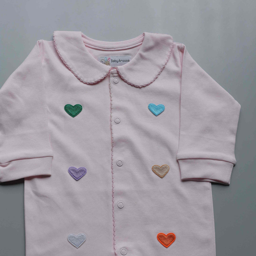 FlutterHeart Romper Set