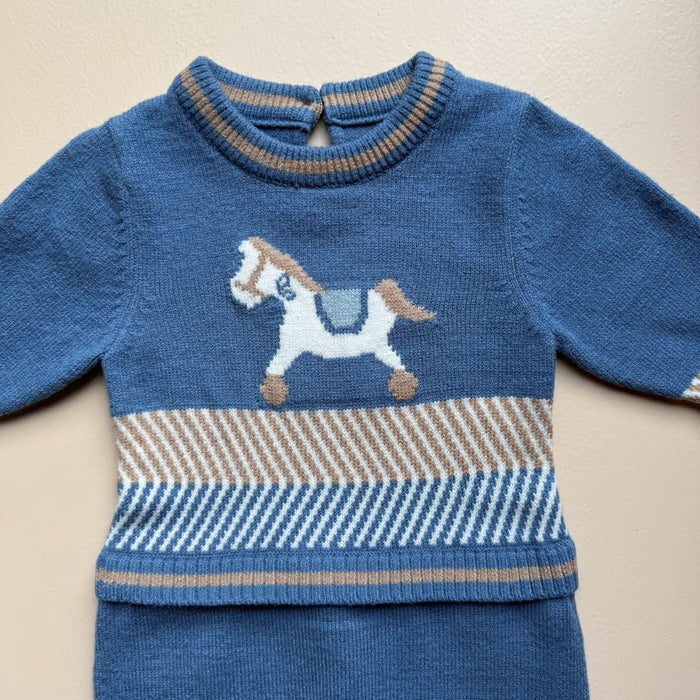 StoryBook Horse Knit Romper