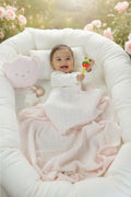 Blush Starry Snuggles Reversible Blanket & Toy Set