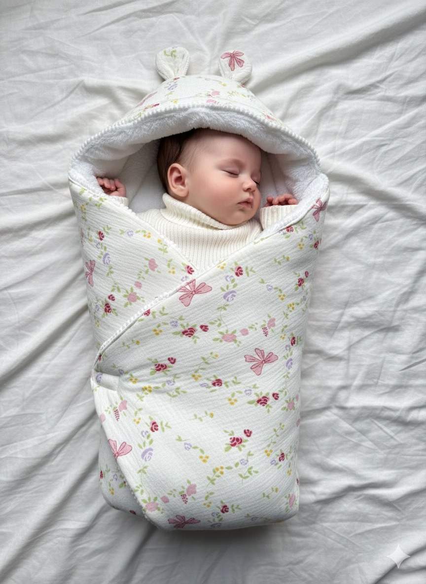 Blossom Dream Hooded Winter Drape