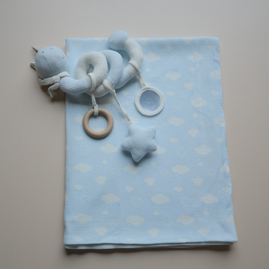 Blue Skies Baby Blanket & Toy Set