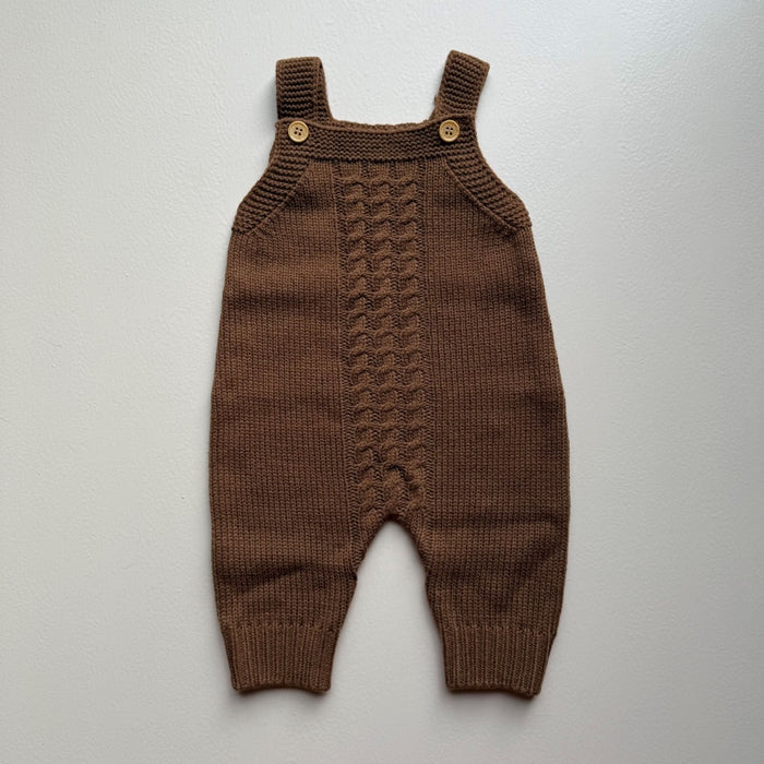 Cocoa Heritage Knit Cardigan & Jumpsuit Set